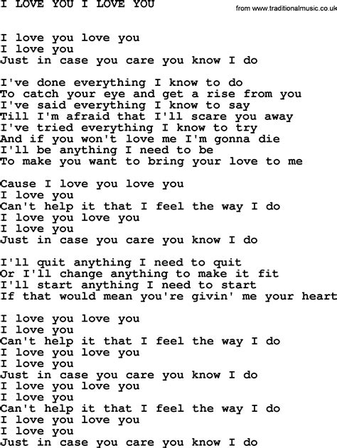 Because I Love You Lyrics: You say horrible things / I laugh because I love you / And when you touch my skin / I think, "This isn't boring" / I ate a salad today / I ate one yesterday too / You ...